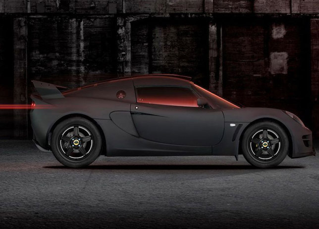 Lotus Exige Matte Black Side