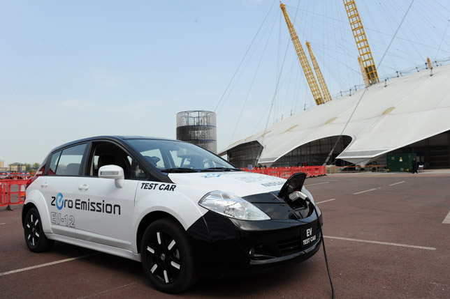 Twin charging points in Lincoln Test Vehicle