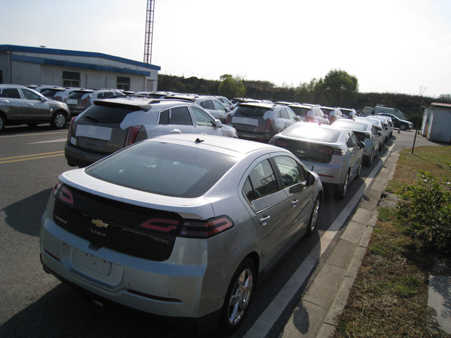 Chevrolet Volt at Shanghai Port