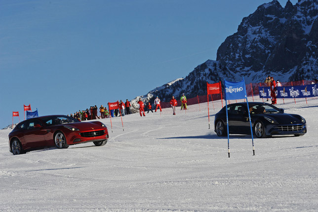 Alonso and Massa's Ferrari Way of Skiing