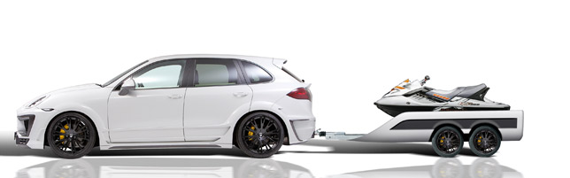 Lumma Porsche Cayenne CLR 558 GT and Sport Trailer