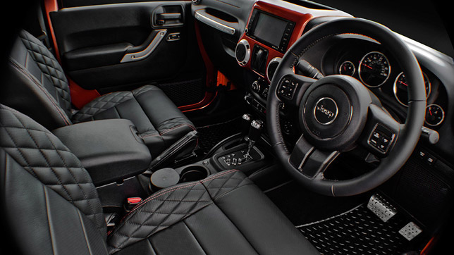 2012 Kahn Jeep Wrangler Military Copper Edition Interior