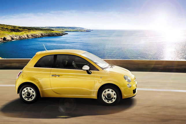 Fiat 500 in Countrypolitan Yellow