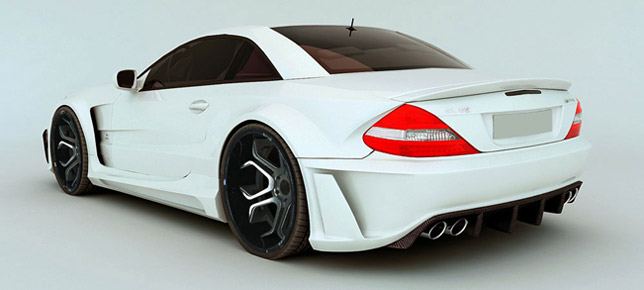 MEC Design Mercedes Benz SL R230 Wide Body - Rear Angle