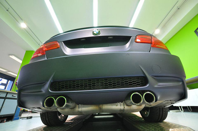 BMW E92 M3 Saphir Matt - Rear