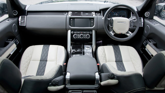 Kahn Makes New Ivory Black Interior For 2013 Range Rover Vogue