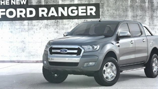 2015 Ford Ranger Shows Glimpse of its new Face [VIDEO]