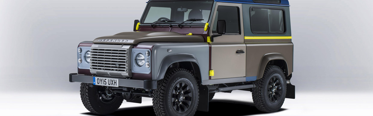 Land Rover Defender Paul Smith Special Edition Side and Front View
