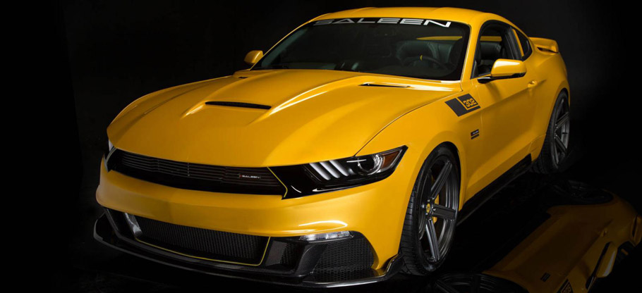 Saleen S302 Black Label Mustang Front and Side View 