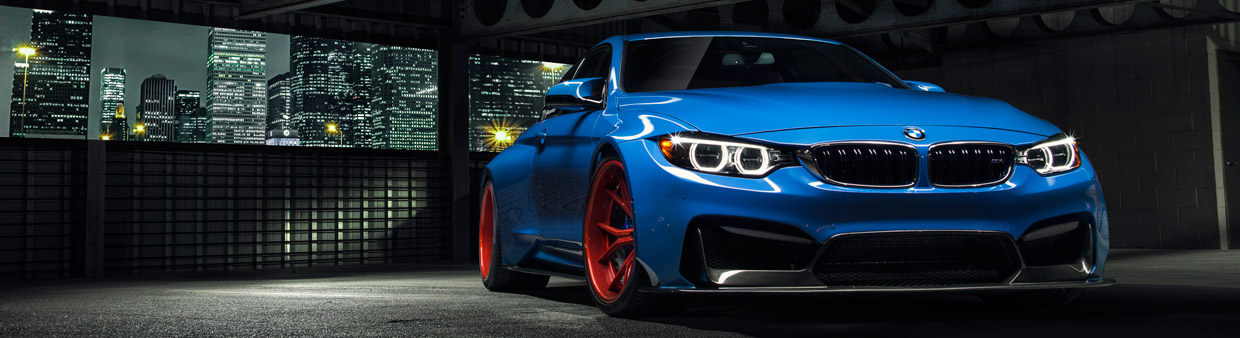 Vorsteiner BMW Yas Marina Blue GTRS4 Anniversary Edition Front View