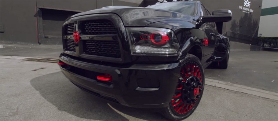  2014 Avorza Dodge Ram 3500 Black & Red Edition by Alex Vega 