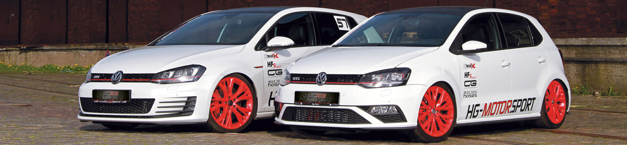  HG-Motorsport Volkswagen Golf GTI and Polo GTI Front View