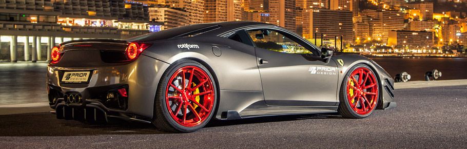 Prior-Design Ferrari 458 Italia Back and Side View