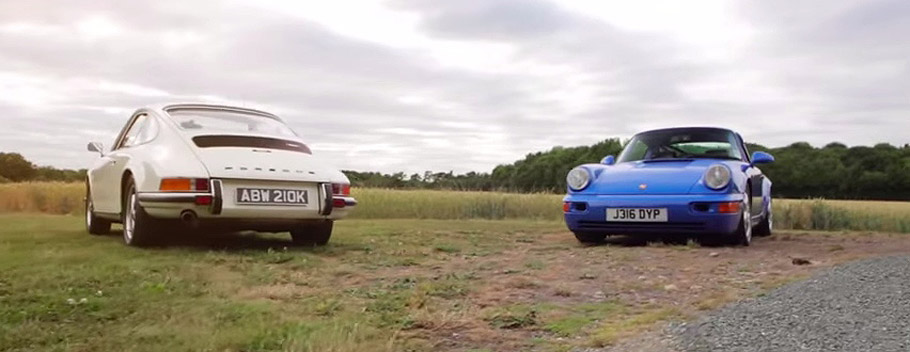 Porsche 911s Front and Rear View