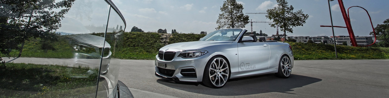 dÄHLer BMW M235i Cabriolet Front and Side View