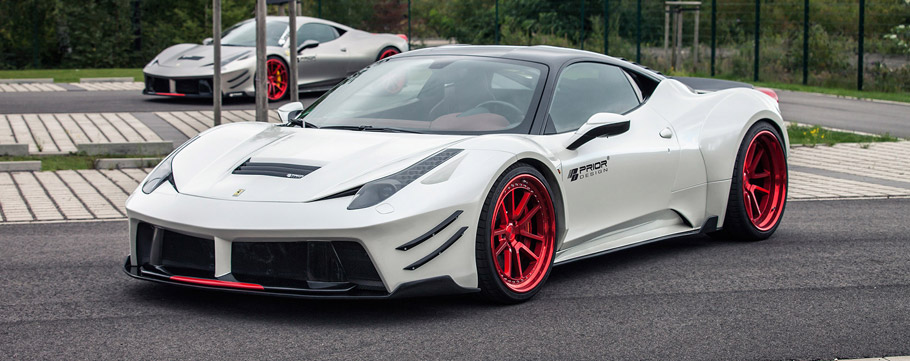 Prior Design Ferrari Italia F458 Front and Side View