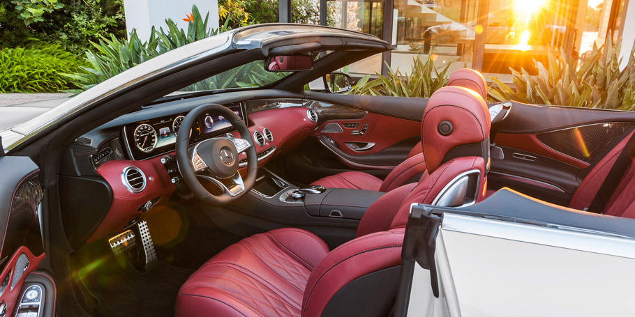 Mercedes-Benz S-Class Cabriolet Red Interior 