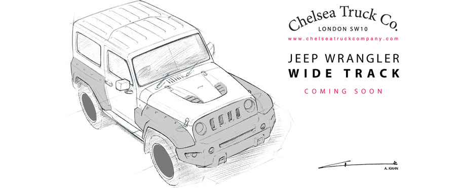  Kahn Jeep Wrangler Chelsea Wide Track Sketch