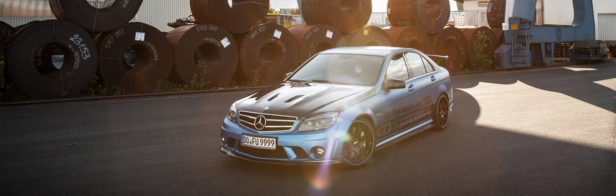 Carbonfiber Dynamics Mercedes-Benz C63 AMG  Side and Front View