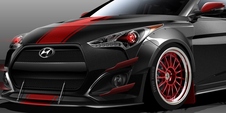 Blood Type Racing Hyundai Veloster Turbo in Close