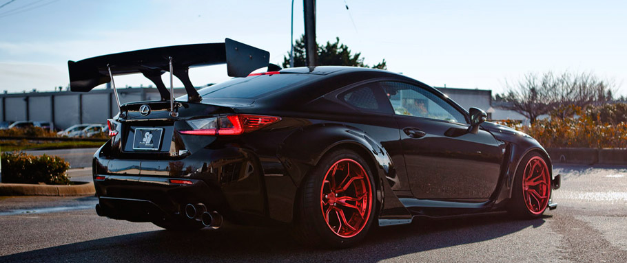 SR Auto Lexus RCF Rocket Bunny Rear View 