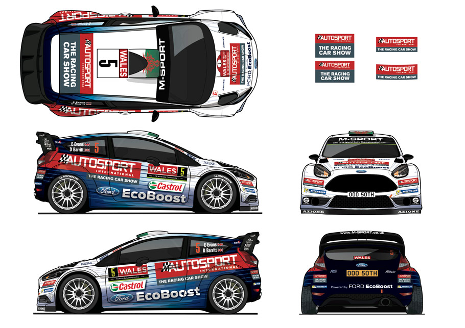 2016 Ford Elfyn Evans M-Sport Fiesta RS WRC