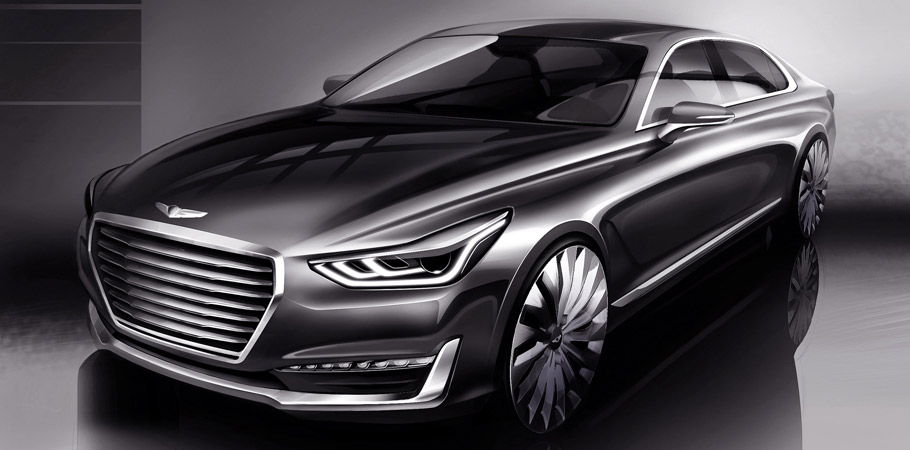 Hyundai Genesis G90 Front View