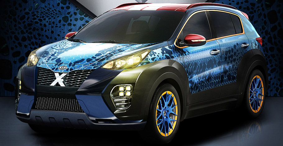 Kia Sportage X-Men Apocalypse Front and Side View