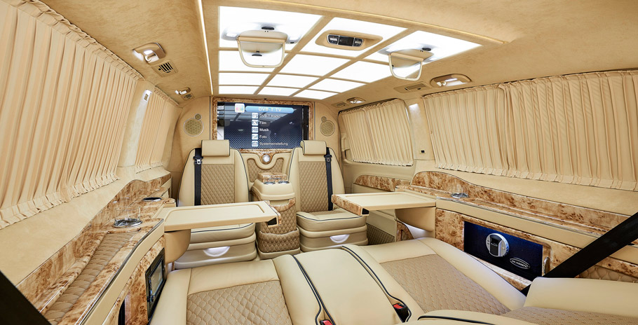 LARTE Design Mercedes-Benz V-Class Black Crystal Interior 