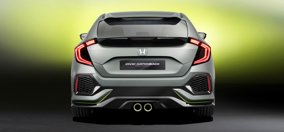 Honda Civic Hatchback Prototype Rear View