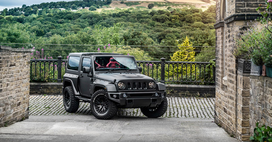 Kahn and Chelsea Truck Company Premiere Jeep Wrangler Black Hawk Edition in  Geneva