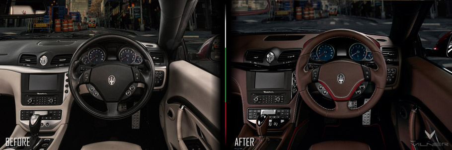 Maser GranCabrio Sport Interior Picture Two: Before and After 