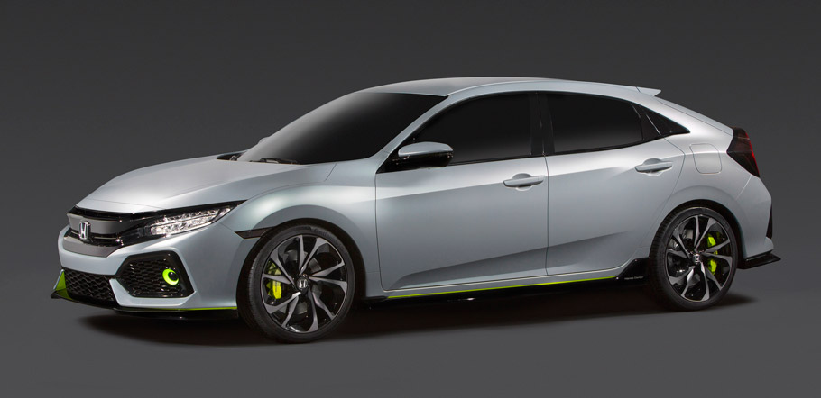 2017 Honda Civic Hatchback Prototype Side View