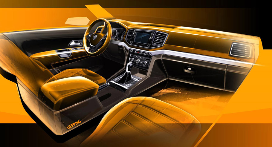 Volkswagen Amarok Sketches Interior 