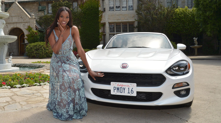 2017 Fiat 124 Spider and Eugena Washington up close