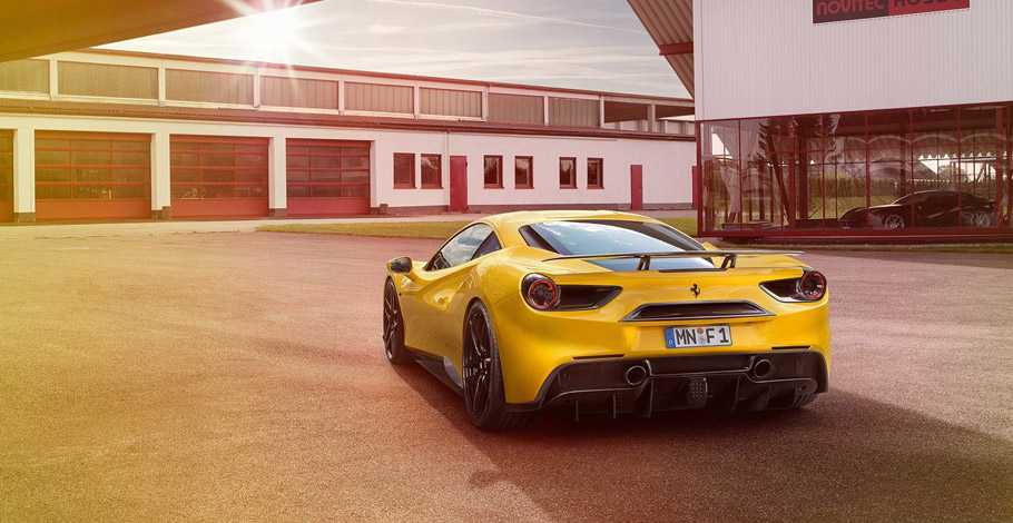  Novitec Rosso Ferrari 488 GTB rear view