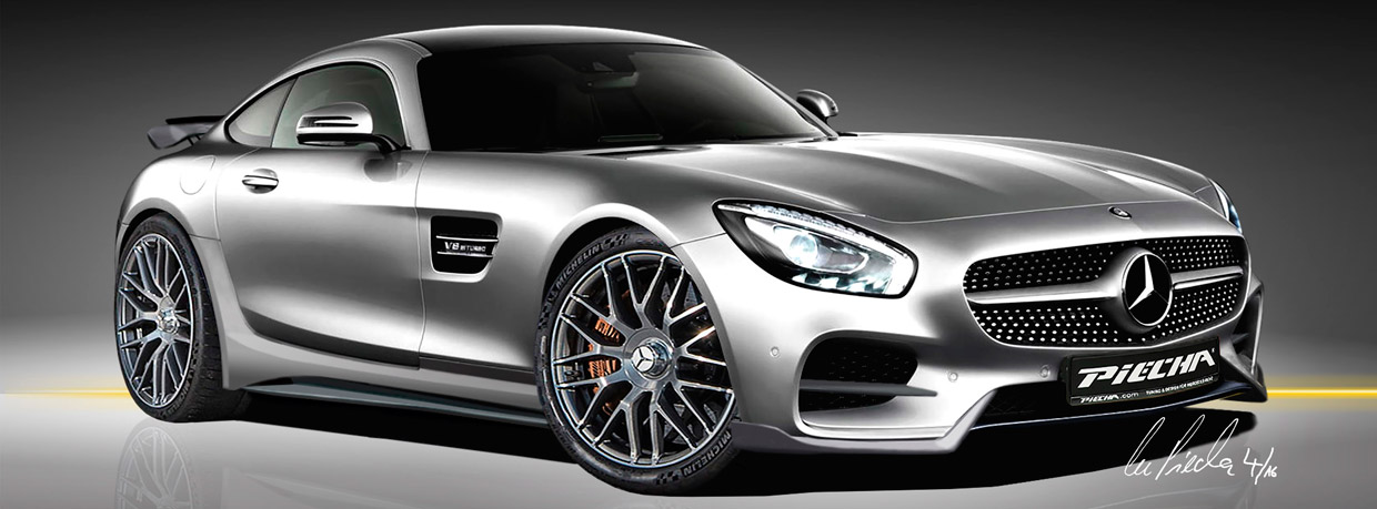 Piecha Mercedes-AMG GT S Renderings front view