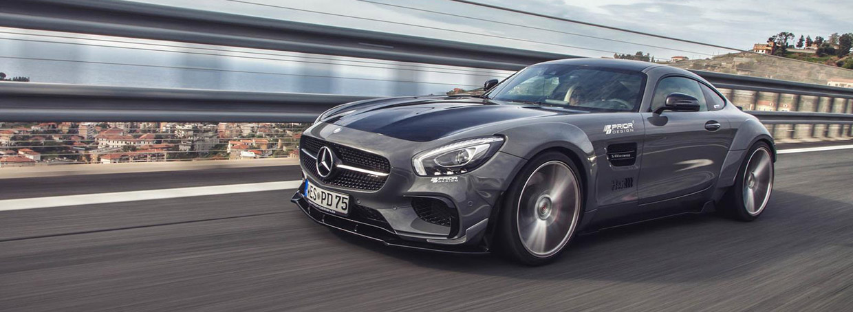 Prior-Design Mercedes-AMG GT S front and side view