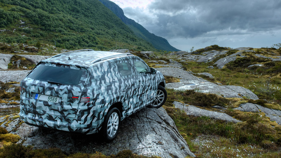 Skoda Kodiaq SUV rear view