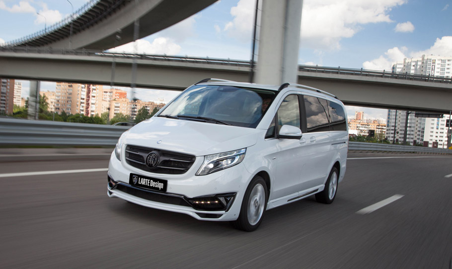 Mercedes-Benz V-Class Black Crystal by Larte Design front view