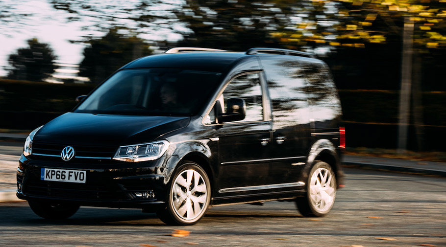 black volkswagen caddy