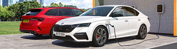 Electrifying new Skoda Octavia vRS iV charges Electrifying new Skoda Octavia vRS iV charges