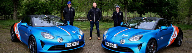 Alpine presents new A110 trackside cars Alpine presents new A110 trackside cars