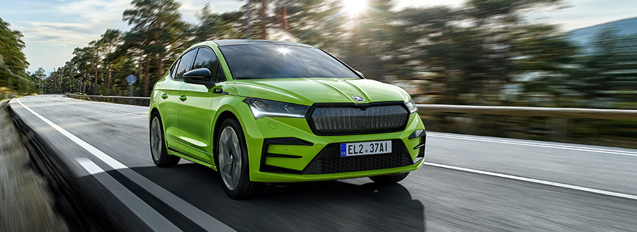 2022 SKODA ENYAQ COUPE iV vRS - Front Angle View