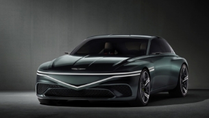 genesis x speedium coupe at ev-focused event