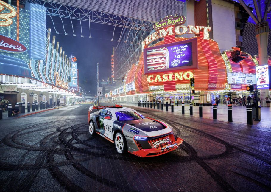 Ken Block And The Audi S1 Hoonitron Electrify Las Vegas